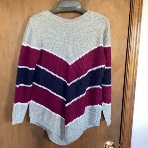 Zoe & Phoebe chevron stripe pullover sweater size 1X - Picture 14 of 17